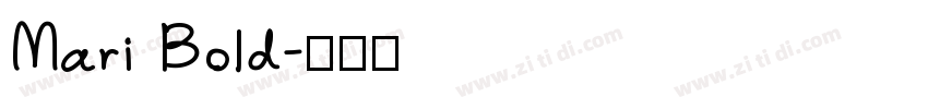 Mari Bold字体转换
